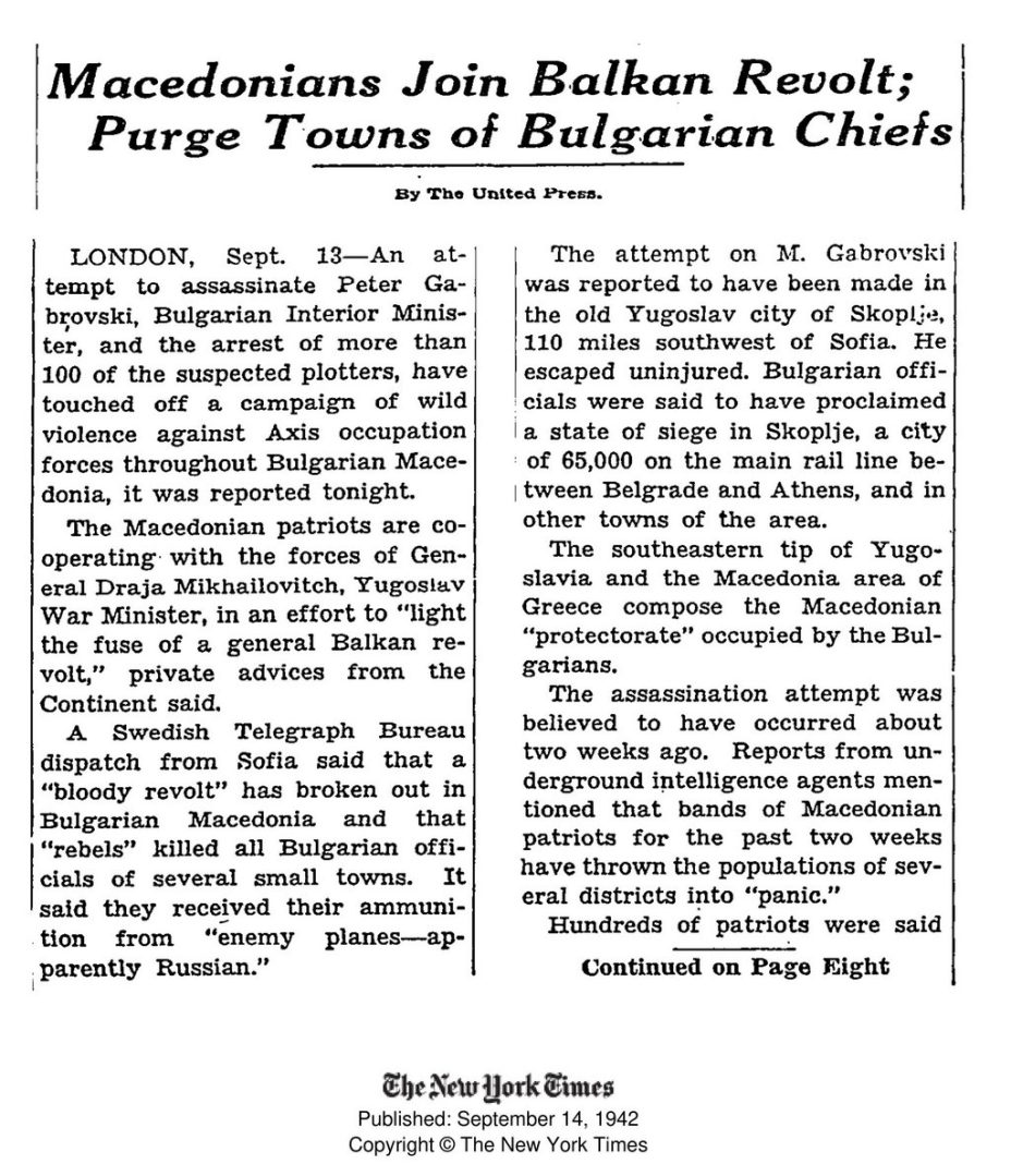 1942.09.14_The New York Times – Macedonians join balkan revolt; Purge Towns of Bulgarian Chiefs 1942.09.14_The New York Times - Macedonians join balkan revolt; Purge Towns of Bulgarian Chiefs-1