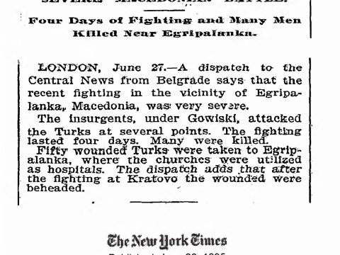 1895.06.28_The New York Times – Severe Мacedonian battle 1895.06.28_The New York Times - Severe Мacedonian battle