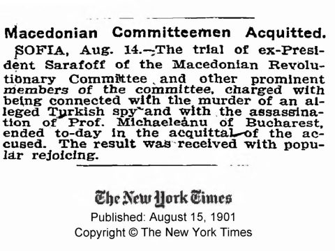 1901.08.15_The New York Times - Macedonian Committeemen Acquitted