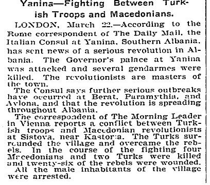 1902.03.22_The New York Times – Serious revolt in Albania 1902.03.22_The New York Times - Serious revolt in Albania
