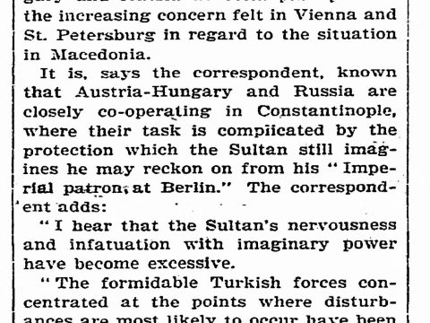 1902.03.27_The New York Times - Fear a Macedonian revolt
