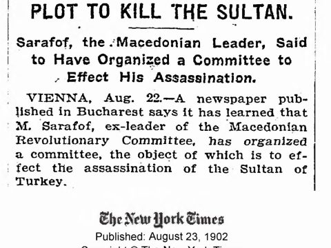 1902.08.23_The New York Times – Plot to kill the Sultan 1902.08.23_The New York Times - Plot to kill the Sultan
