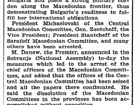 1903.02.15_The New York Times – Bulgaria against IMRO 1903.02.15_The New York Times - Bulgaria against IMRO