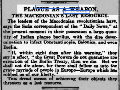 1903.06.02_ Lancashire Evening Post – По Солунските атентати Гемиџиите се заканувале со биолошко оружје 1903.06.02_ Lancashire Evening Post - По Солунските атентати Гемиџиите се заканувале со биолошко оружје