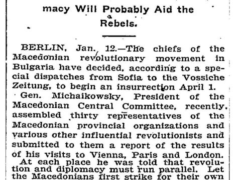 1903.01.13_The New York Times – Macedonians will rise 1903.01.13_The New York Times - Macedonians will rise