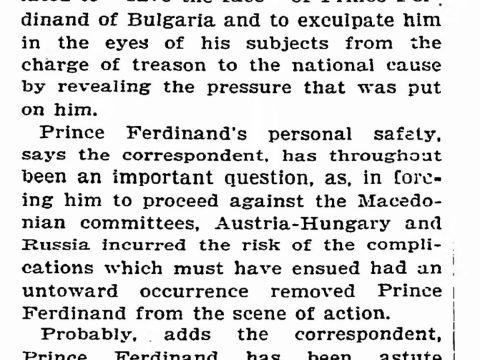 1903.02.28_The New York Times - Ferdinand against Macedonians