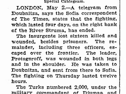 1903.05.02_The New York Times – Fight on the Struma Ended 1903.05.02_The New York Times - Fight on the Struma Ended