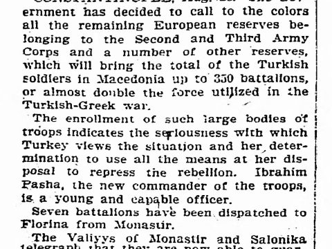 1903.08.27_The New York Times – Turkey enrolls more troops 1903.08.27_The New York Times - Turkey enrolls more troops
