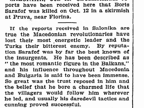 1903.10.16_The New York Times – Macedonian leader dead 1903.10.16_The New York Times - Macedonian leader dead