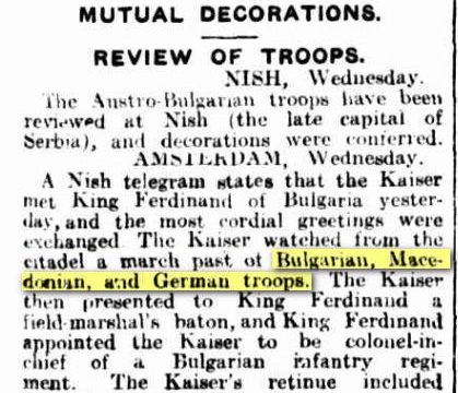 1916.01.21_The Brisbane Courier – Kaiser and King Ferdinand, p7 1916.01.21_The Brisbane Courier - Kaiser and King Ferdinand, p7