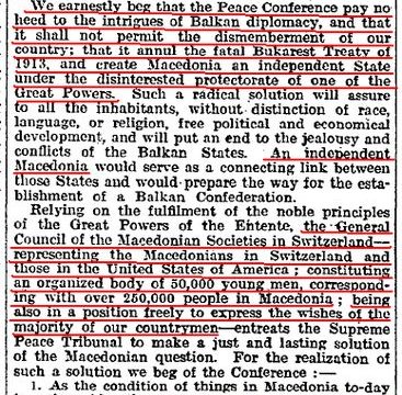 1919.08.16_The Times – Macedonian Appeal To Paris, pg6 1919.08.16_The Times - Macedonian Appeal To Paris, pg6