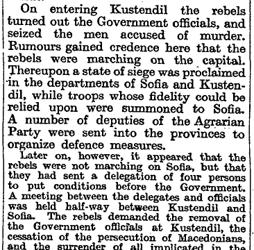 1922.12.07_The London Times - The outbreak in Bulgaria, p11