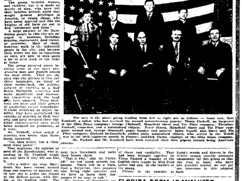 1925.04.12_The Mansfield News - Not once but a 1000 times better is America to Macedonian group