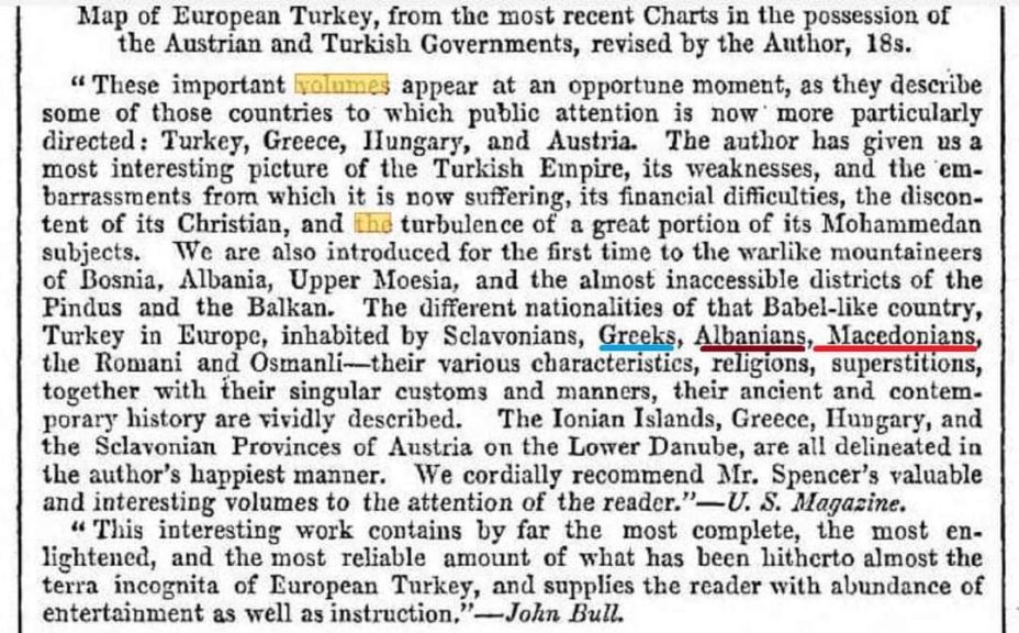 1900-_Новинарска статија за 1850_Edmund Spencer - 'Travels in European Turkey'