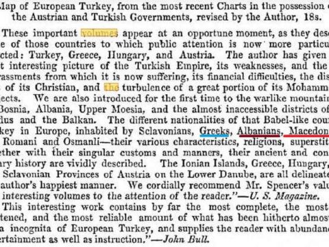 1900-_Новинарска статија за 1850_Edmund Spencer - 'Travels in European Turkey'