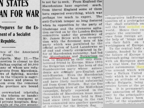 1906.05.23_Macedonia Prepares for the Establishment of a Socialist Republic 1906.05.23_Macedonia Prepares for the Establishment of a Socialist Republic