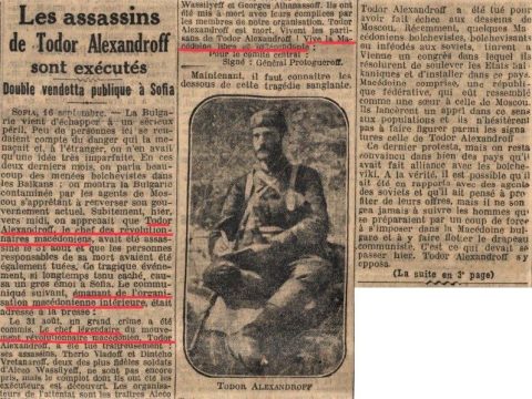 1920~_Todor Alexandroff, le chef des revolutionaires Macedoniens