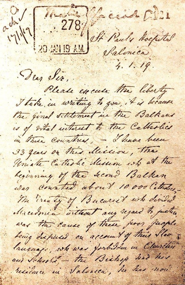1919.01.04_Августина Бевик – писмо (Словените во Солун себе се нарекуваат Македонци) 1919.01.04_Августина Бевик - писмо (Словените во Солун себе се нарекуваат Македонци)