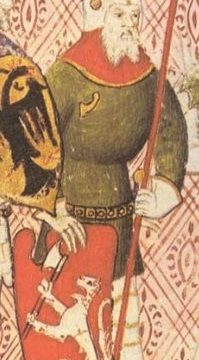 1394_Александар со лав на црвен штит
