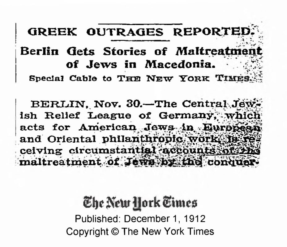 1912.12.01_The New York Times – Greeks torture Jews 1912.12.01_The New York Times - Greeks torture Jews