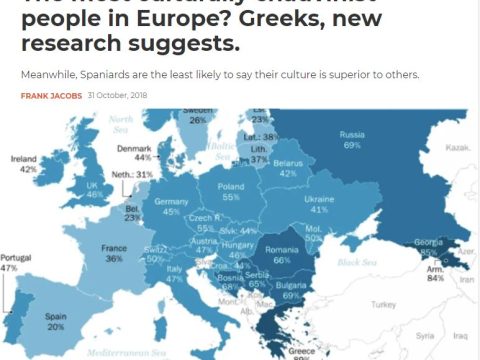 2018.10.31_Pew Research Center - 'The most culturally chauvinist people in Europe? Greeks, new research suggests'