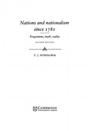 1991_Eric Hobsbawm - 'Nations and Nationalism Since 1780'