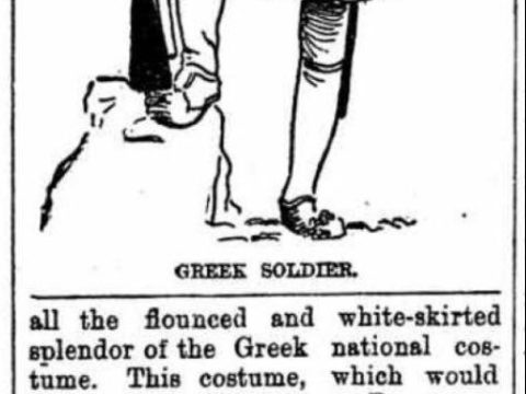 1900~_Грчки војник во албанска носија