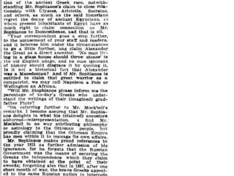 1912.10.18_The Sun newspaper- 'Turk and Greek, The ancestor of the Greeks' Sydney, Australia